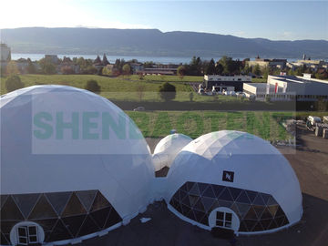 Phòng triển lãm lều chống sự kiện mái vòm UV trong đường kính lớn đầy đủ thương hiệu 30 mét