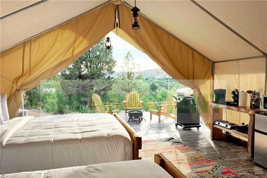 Khung ống thép Lều sang trọng cho khu nghỉ dưỡng Canvans cho khách sạn cắm trại Chiều cao tùy chỉnh